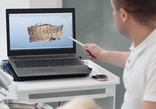 3D КТ (компьютерная томография) зубов двух челюстей